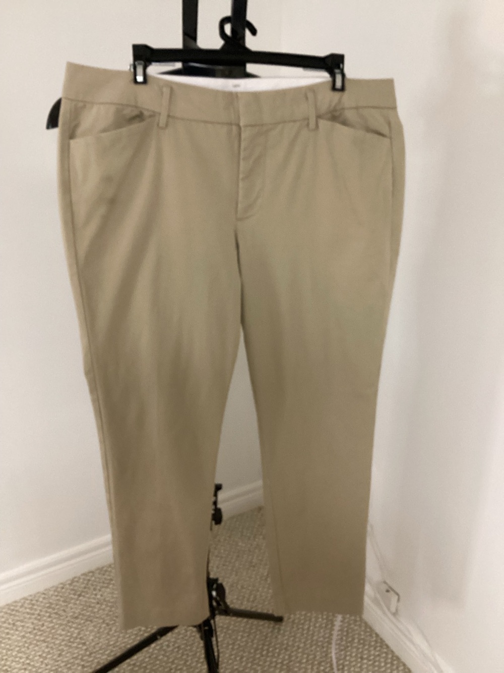 STYLUS JCPenney Women’s Khaki Business Casual Stretch Chino Pants Size 12